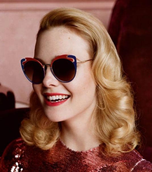 Elle Fanning for Miu Miu Fall Winter 2018 Campaign Photos