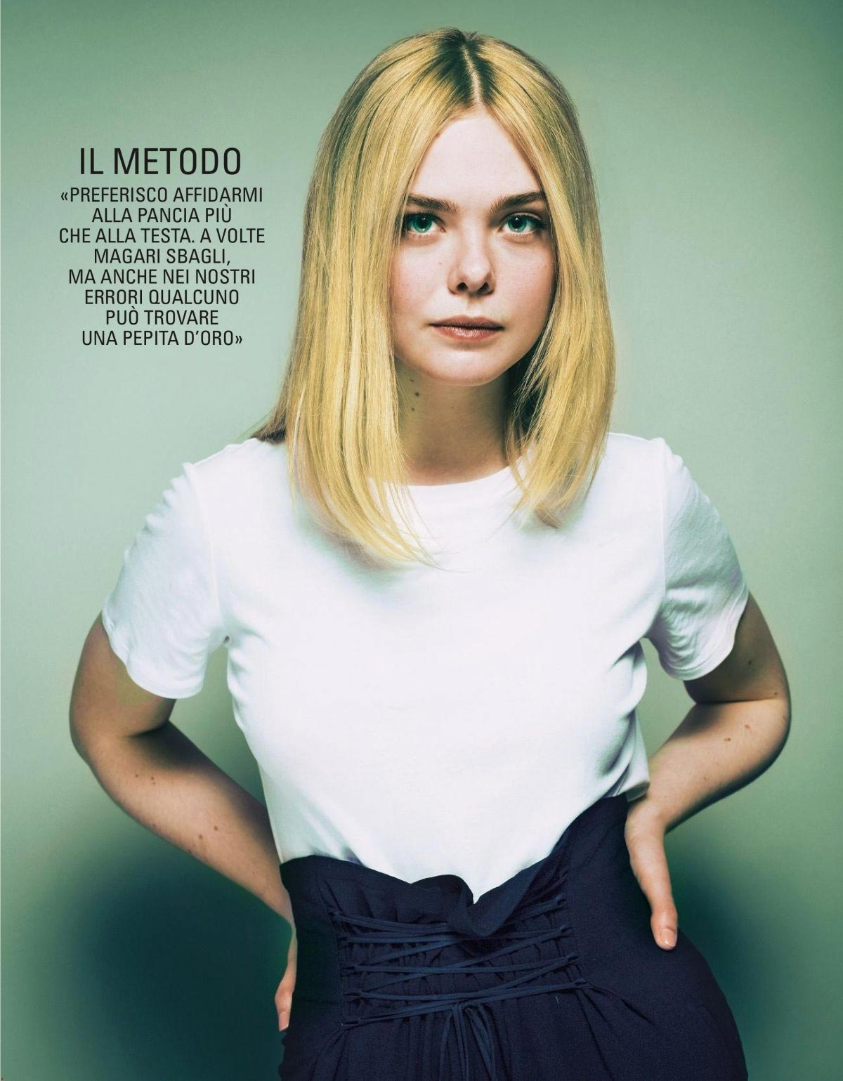 Elle Fanning in Grazia Magazine, August 2018