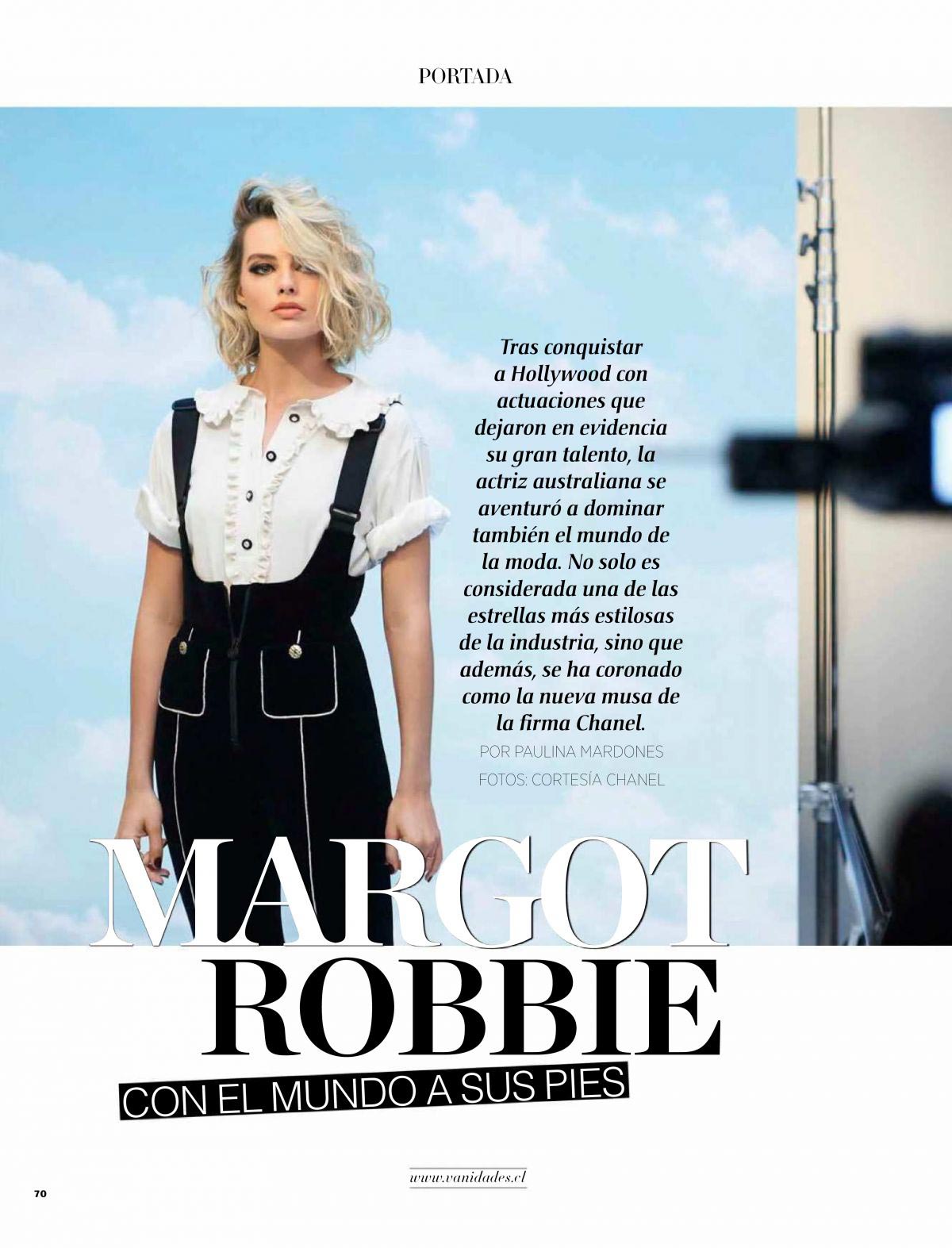 Margot Robbie in Vanidades Chile, August 2018