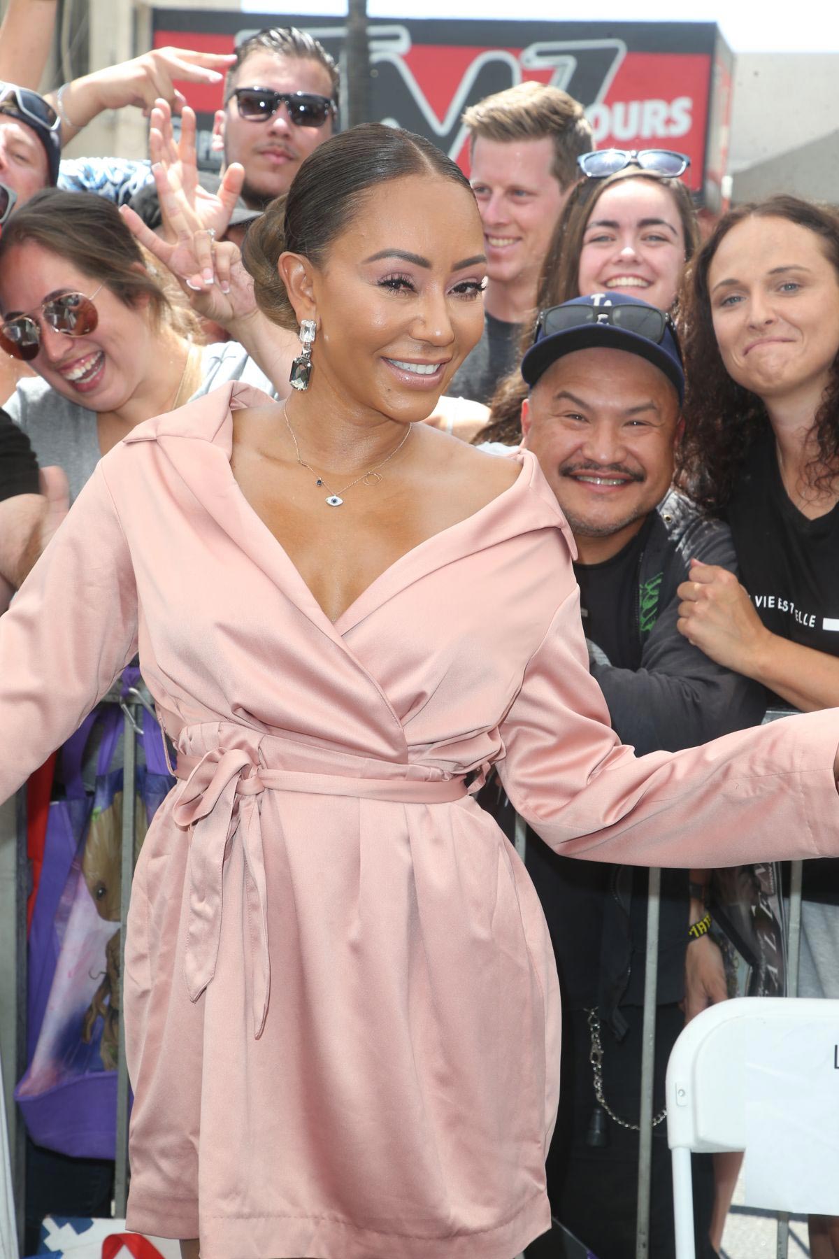 Melanie Brown at Simon Cowell Star on the Hollywood Walk of Fame Ceremony 2018/08/22