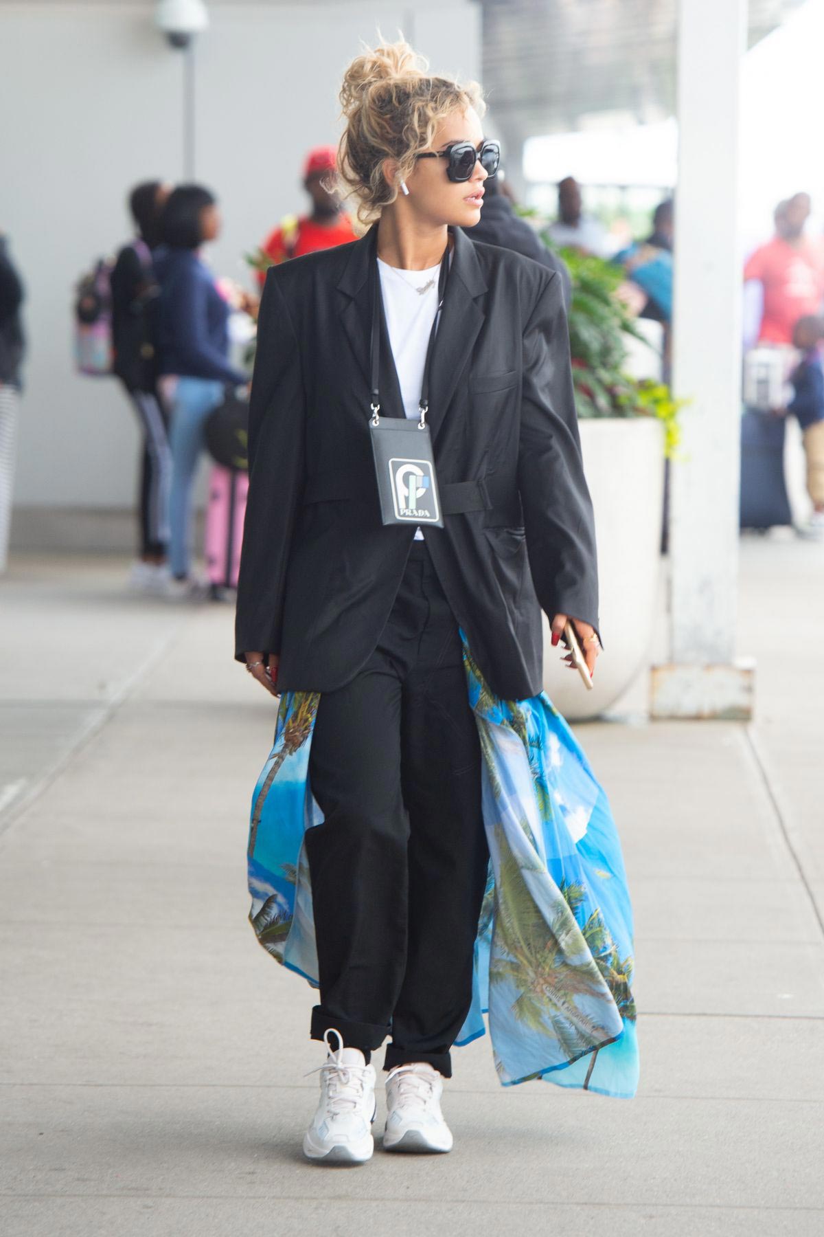 Rita Ora at JFK Airport in New York 2018/08/19