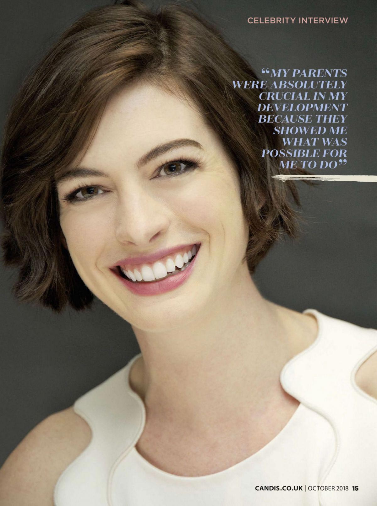 Anne Hathaway in Candis Magazine, October 2018