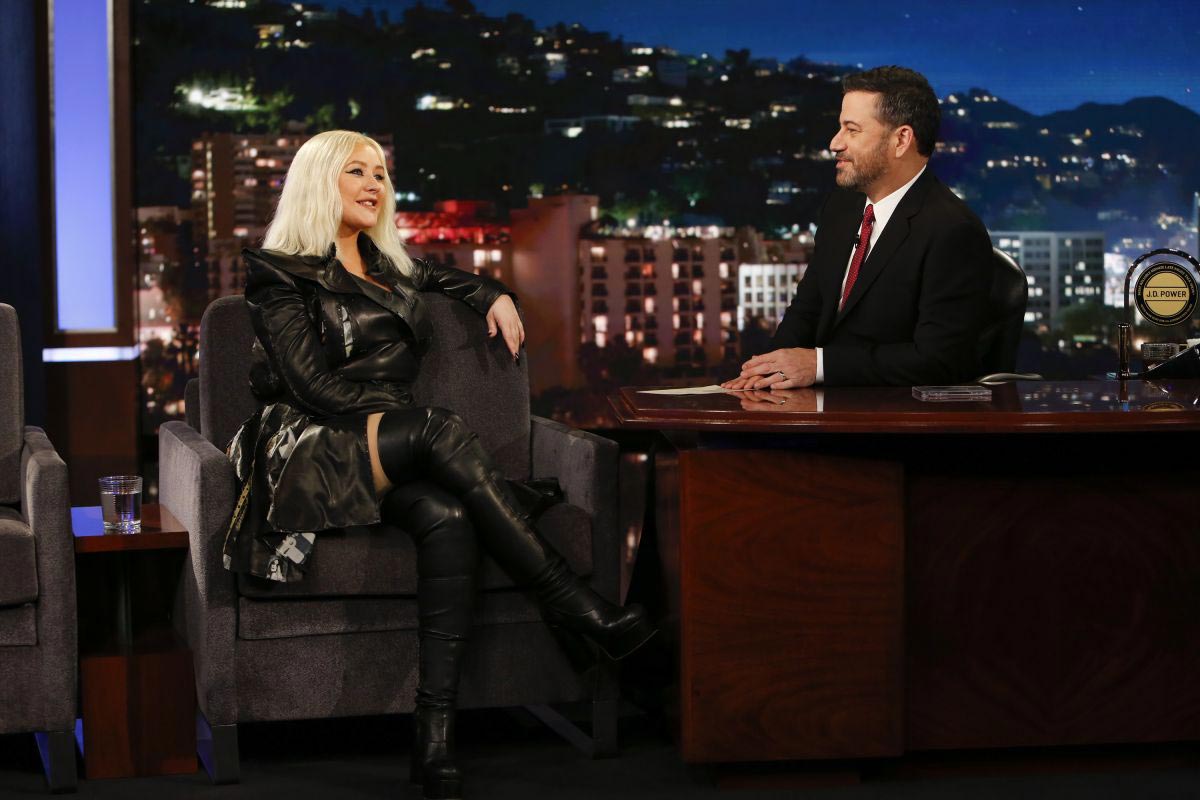 Christina Aguilera at Jimmy Kimmel Live 2018/09/12