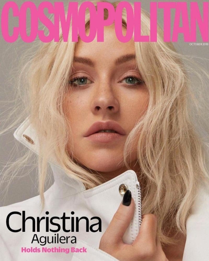 Christina Aguilera for Cosmopolitan Magazine, October 2018