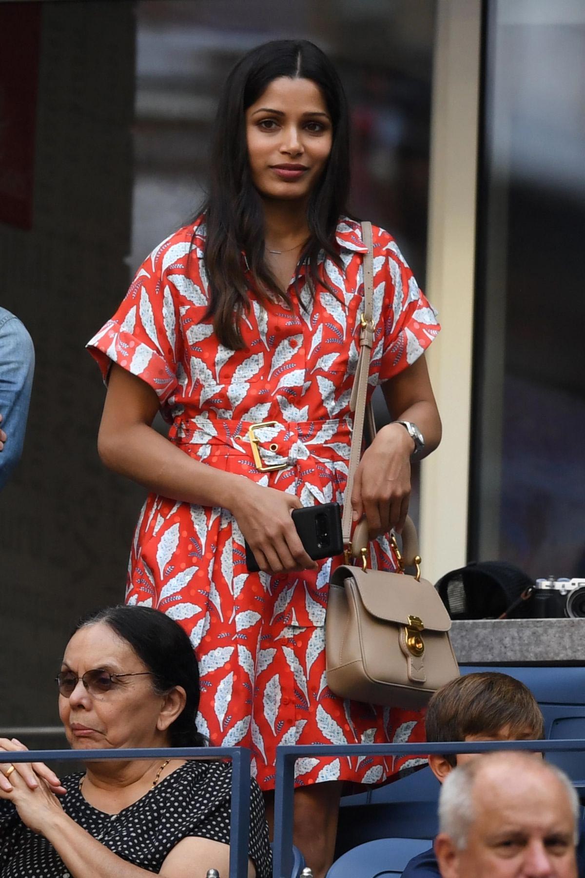 Freida Pinto at 2018 US Open Tennis in New York 2018/09/02