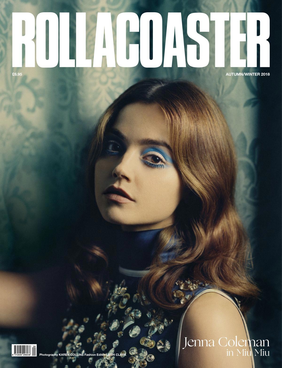 Jenna Coleman on the Cover of Roller Coaster, Autumn/Winter 2018