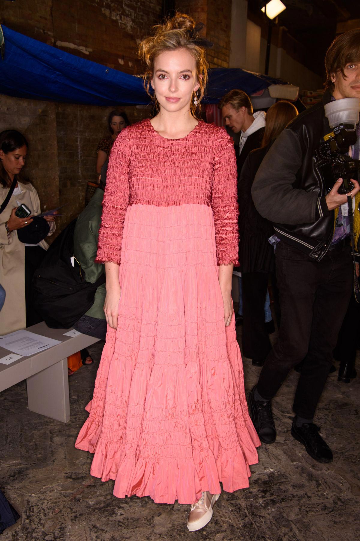 Jodie Comer at Molly Goddard Show at London Fashion Week 2018/09/15