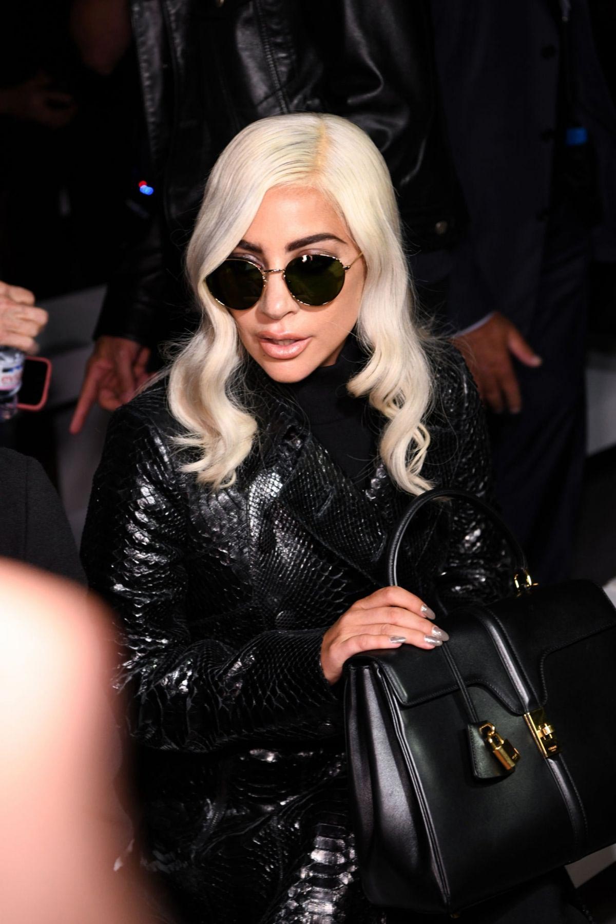 Lady Gaga at Celine Show at Paris Fashion Week 2018/09/28