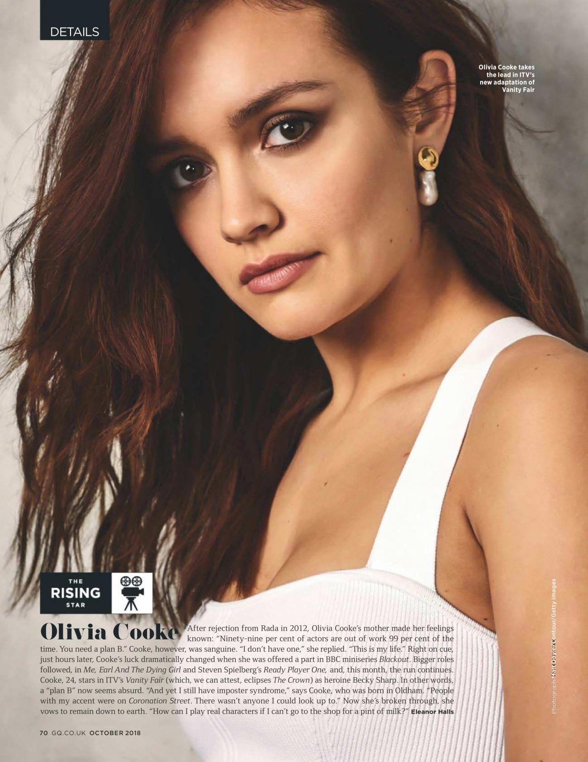 Olivia Cooke for GQ UK Magazine, October 2018