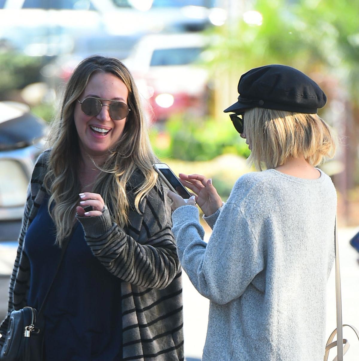 Ashley Tisdale and Haylie Duff at a Farmers Market in Los Angeles 2018/09/30