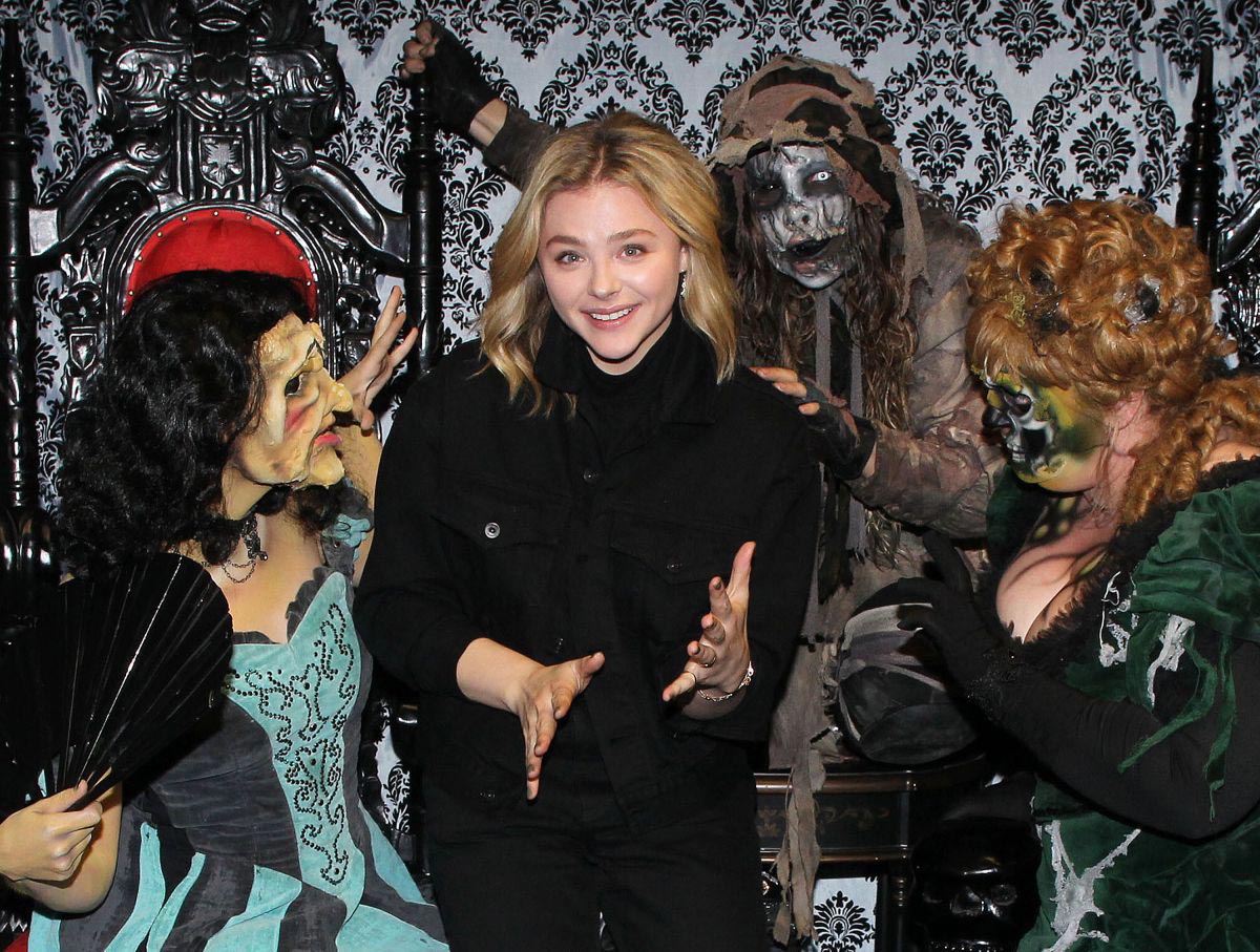 Chloe Moretz at Knotts Scary Farm in Buena Park 2018/10/13