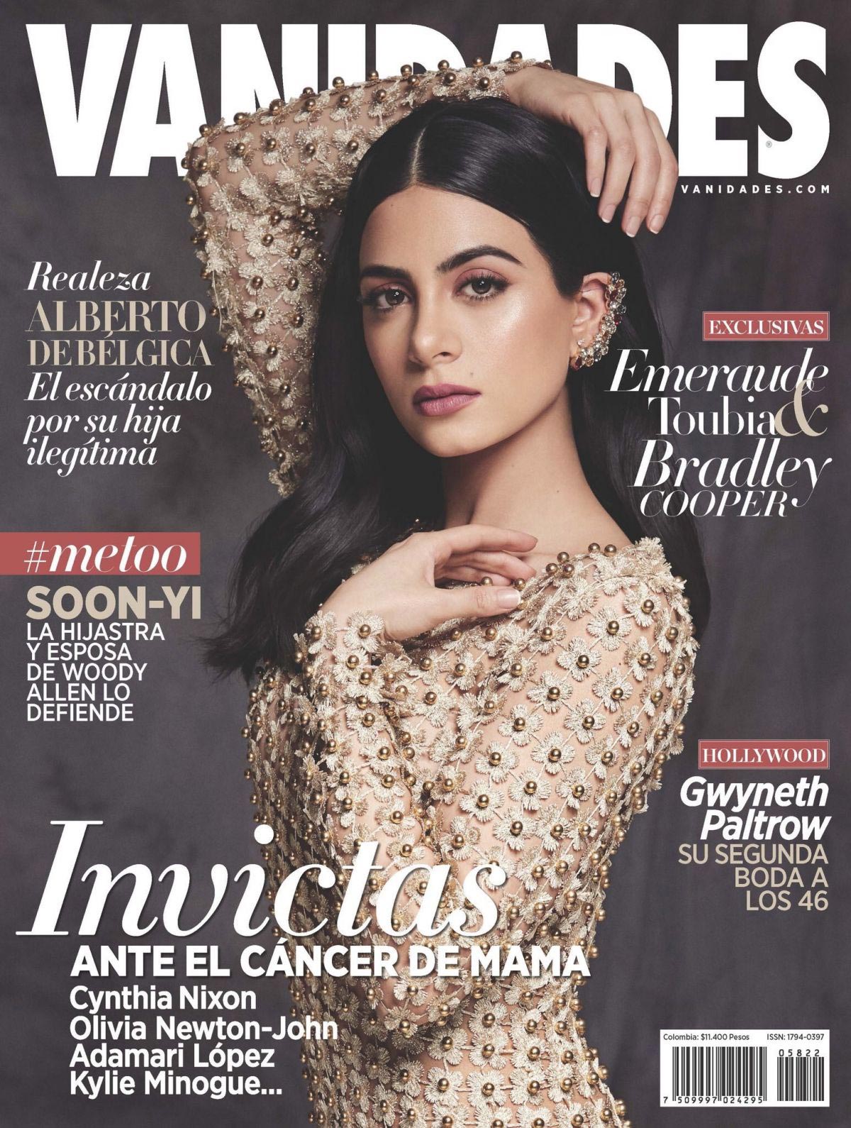 Emeraude Toubia on the Cover of Vanidades Magazine, Colombia November 2018