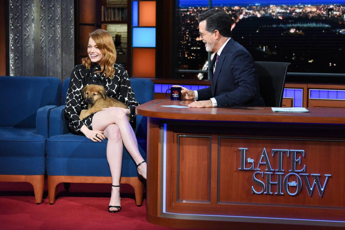 Emma Stone at Late Show with Stephen Colbert 2018/09/24