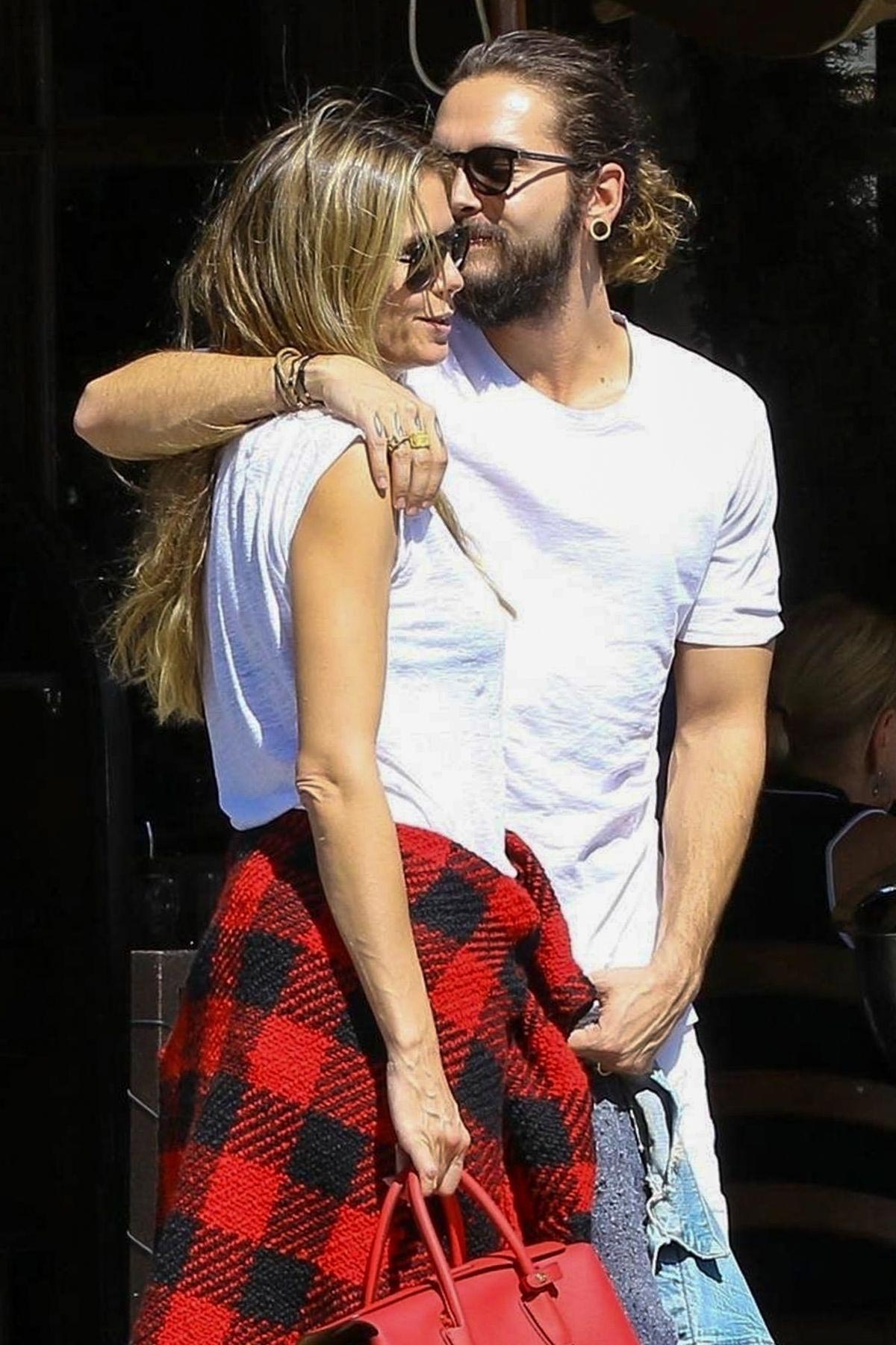 Heidi Klum and Tom Kaulitz at Il Pastaio in Beverly Hills 2018/10/01