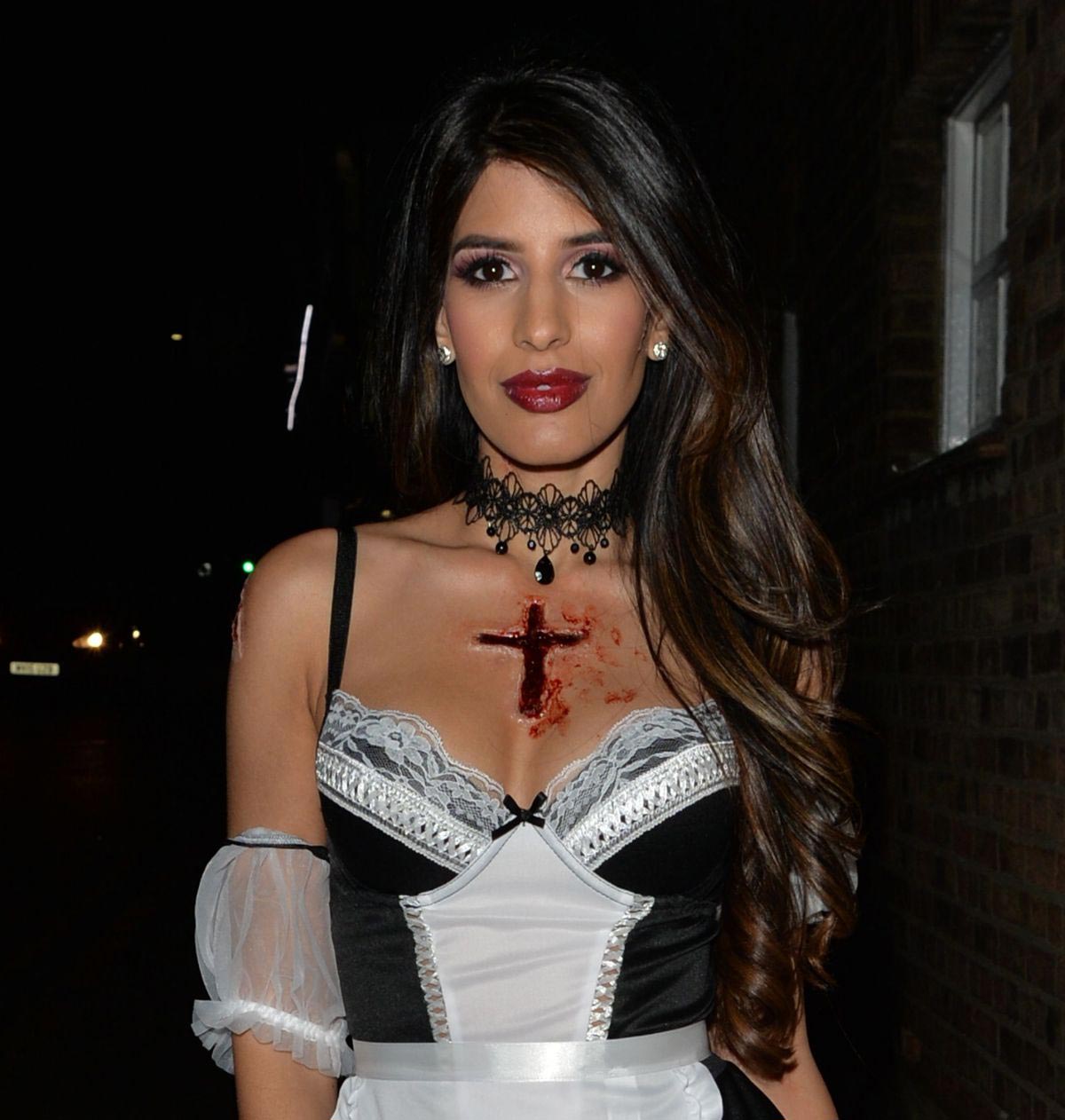 Jasmin Walia at a Halloween Party in London 2018/10/27