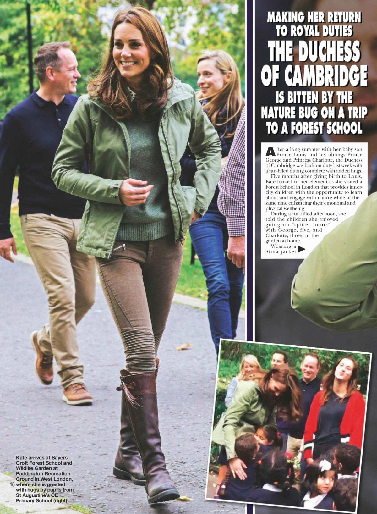 Kate Middleton in Hello Magazine UK October 2018