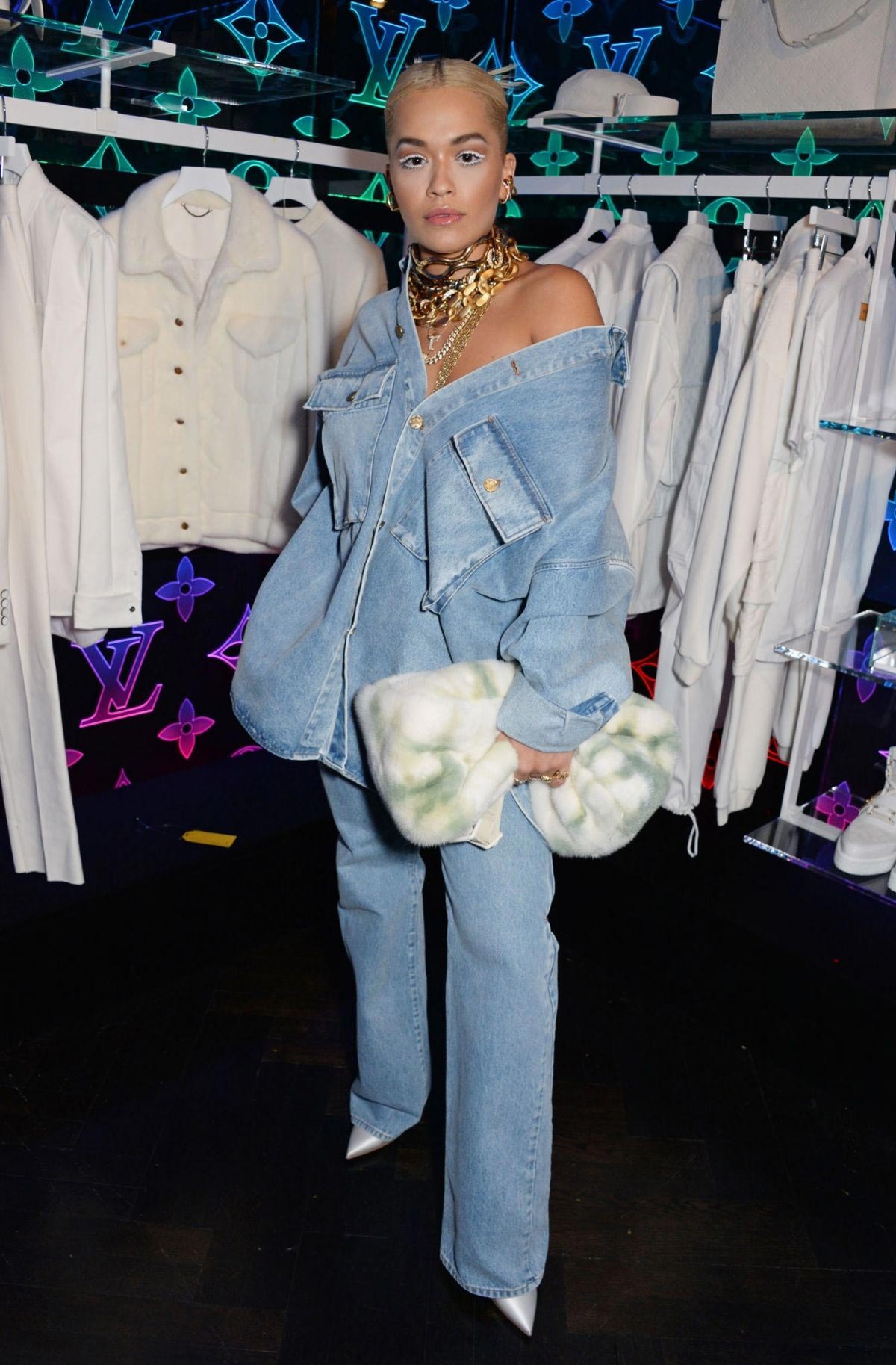 Rita Ora at Louis Vuitton and Virgil Abloh London Pop-up in London 2018/10/19