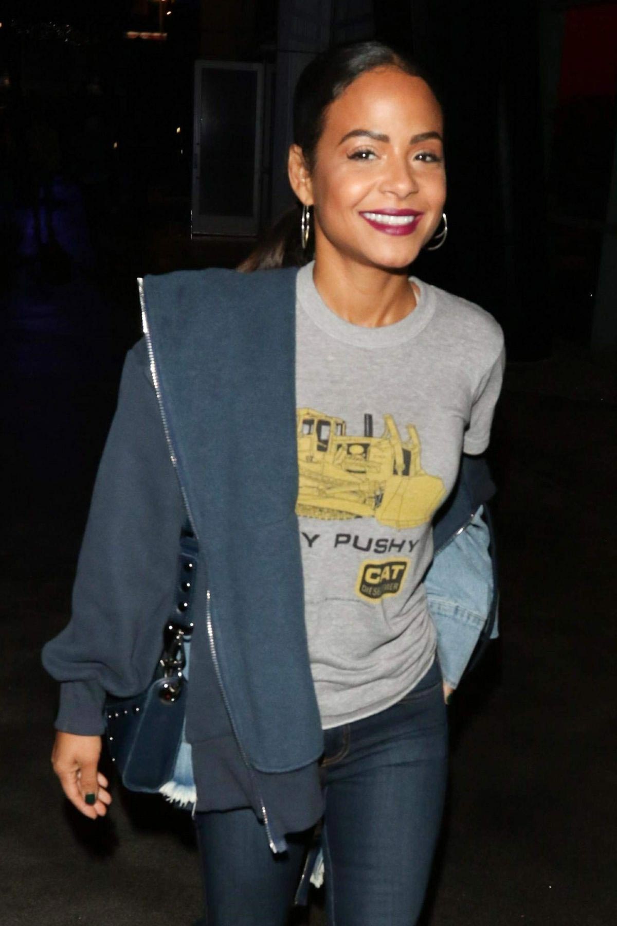 Christina Milian at Staples Center in Los Angeles 2018/11/23