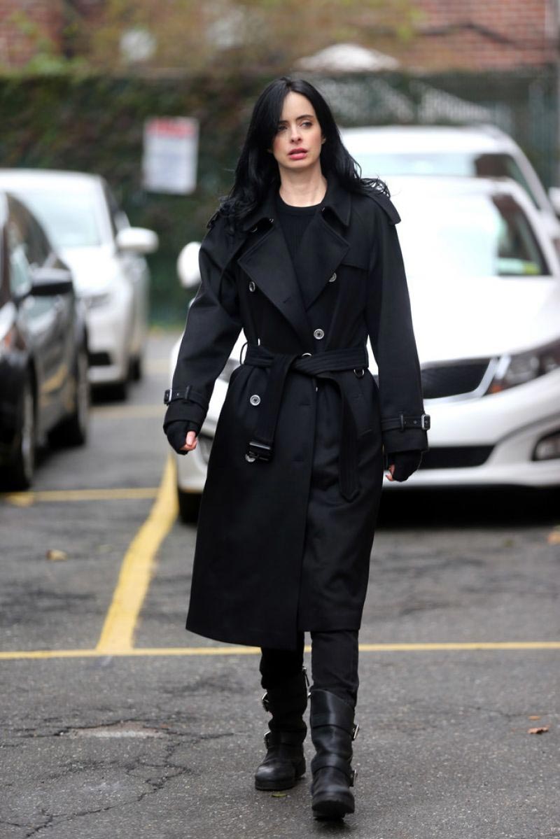 Krysten Ritter on the Set of Jessica Jones, Season 3 in New York 2018/10/31