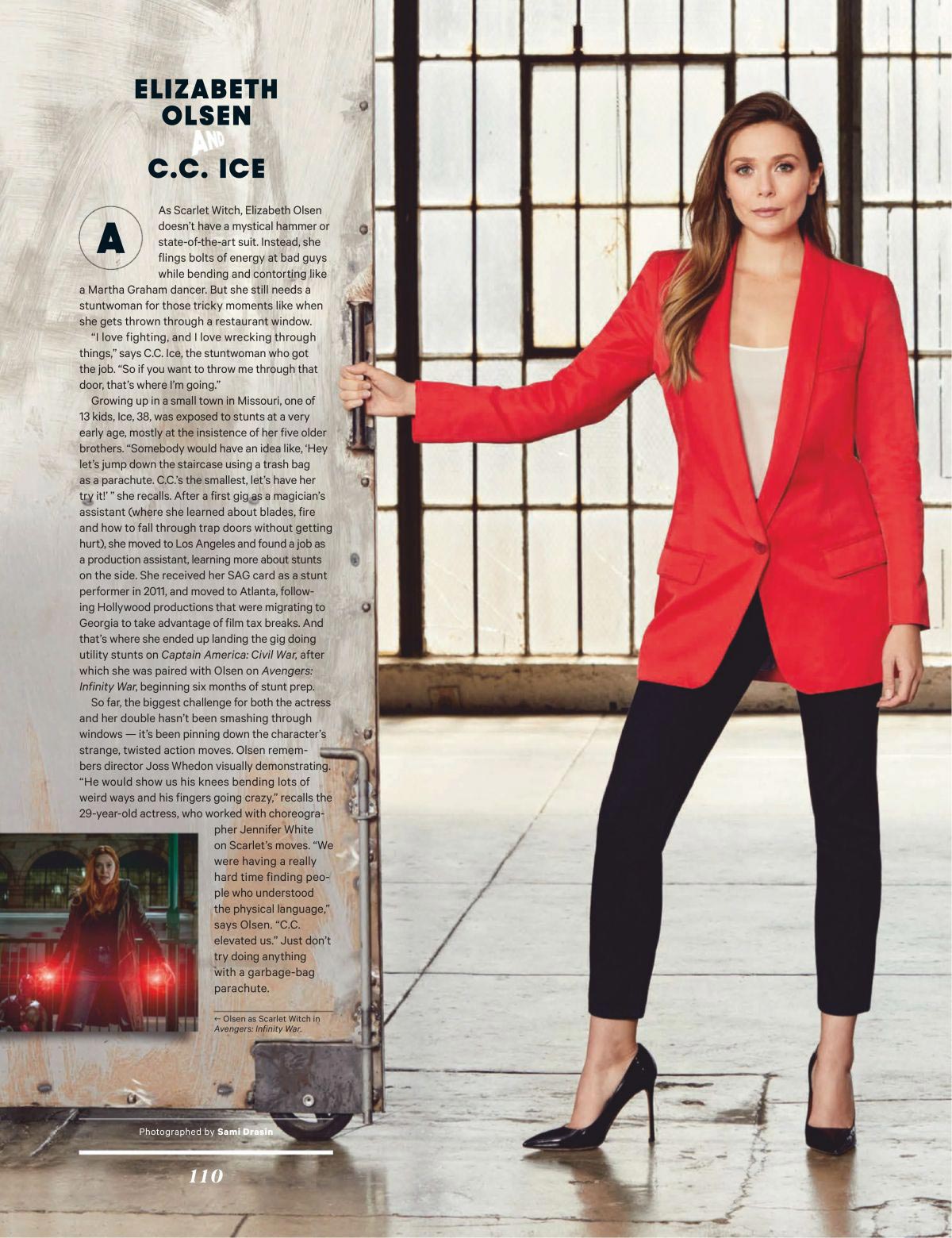 Elizabeth Olsen in The Hollywood Reporter Magazine, December 2018