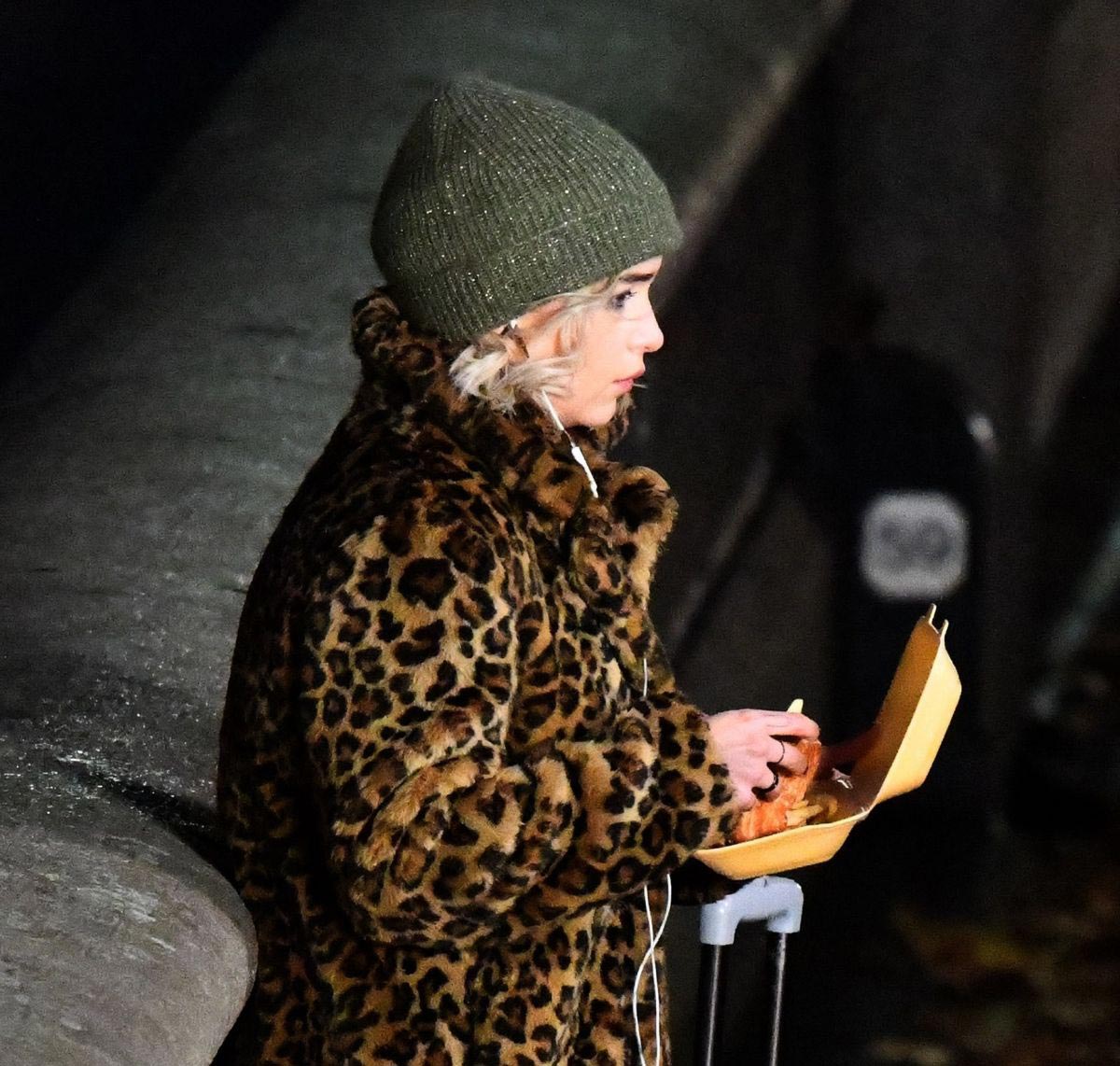 Emilia Clarke on the Set of Last Christmas in London 2018/11/28