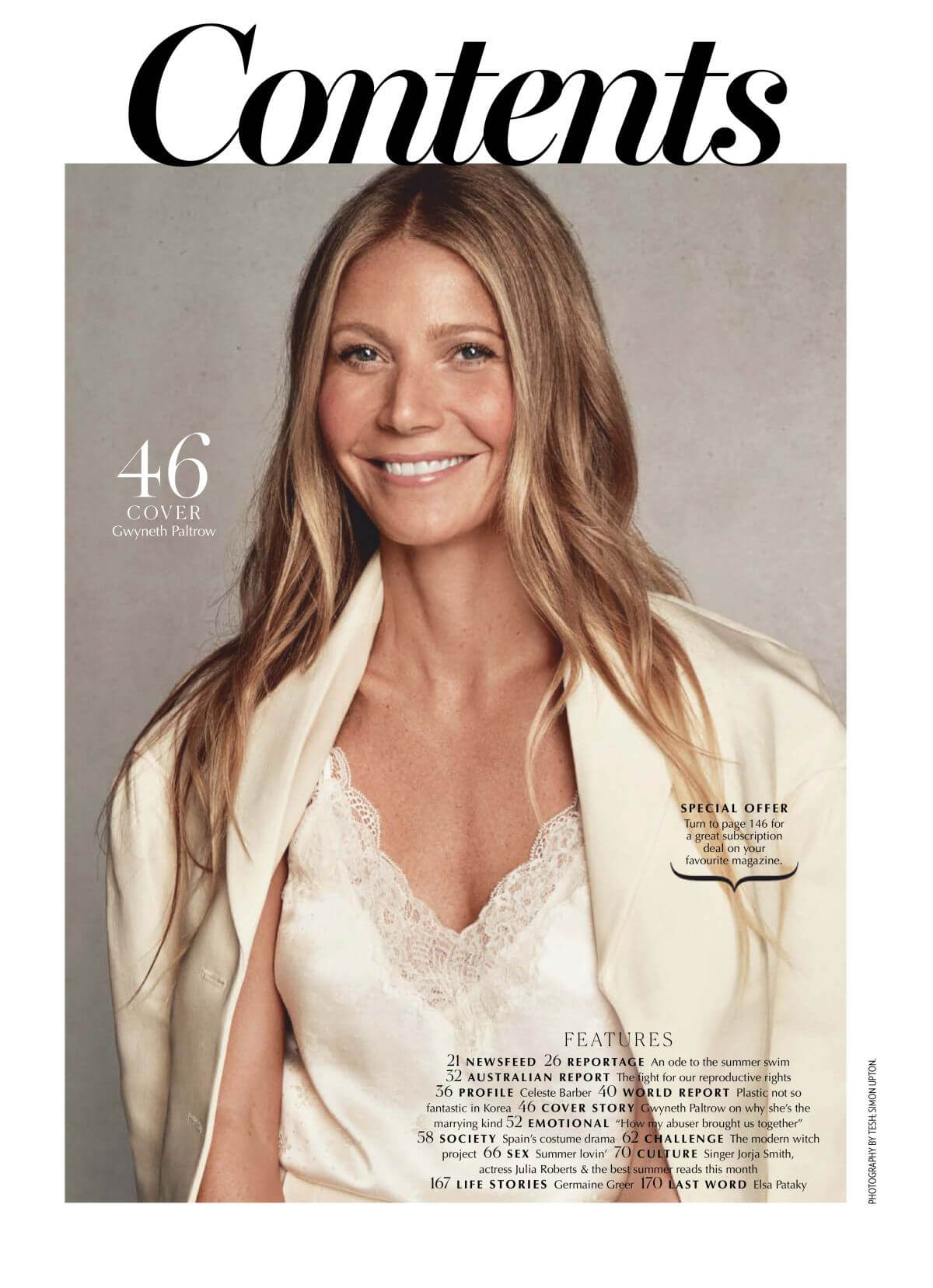 Gwyneth Paltrow for Marie Claire Magazine Australia February 2019