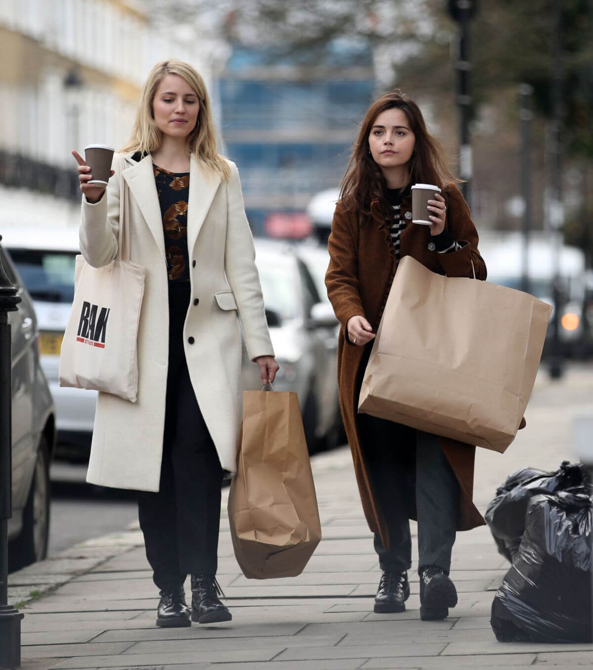 Jenna Coleman and Dianna Agron Out in London 2018/12/06