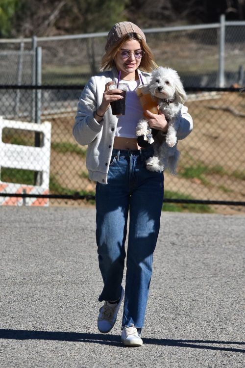 Lucy Hale at a Dog Park in Los Angeles 2018/12/08 10