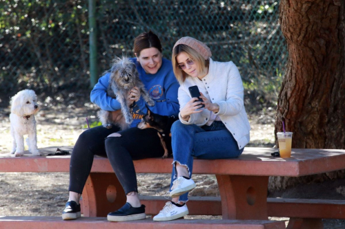 Lucy Hale at a Dog Park in Los Angeles 2018/12/08 14