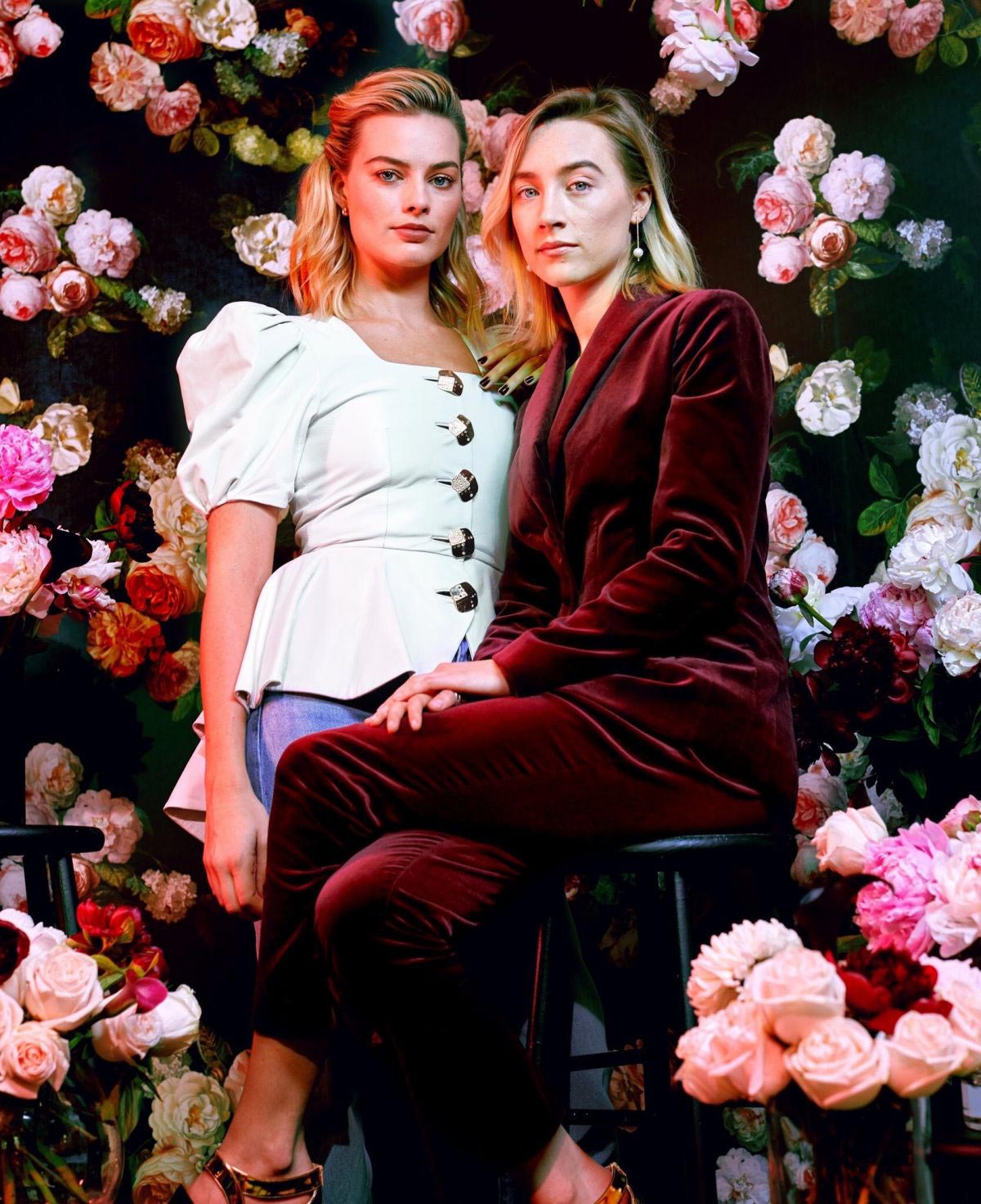 Margot Robbie and Saoirse Ronan for New York Times, December 2018