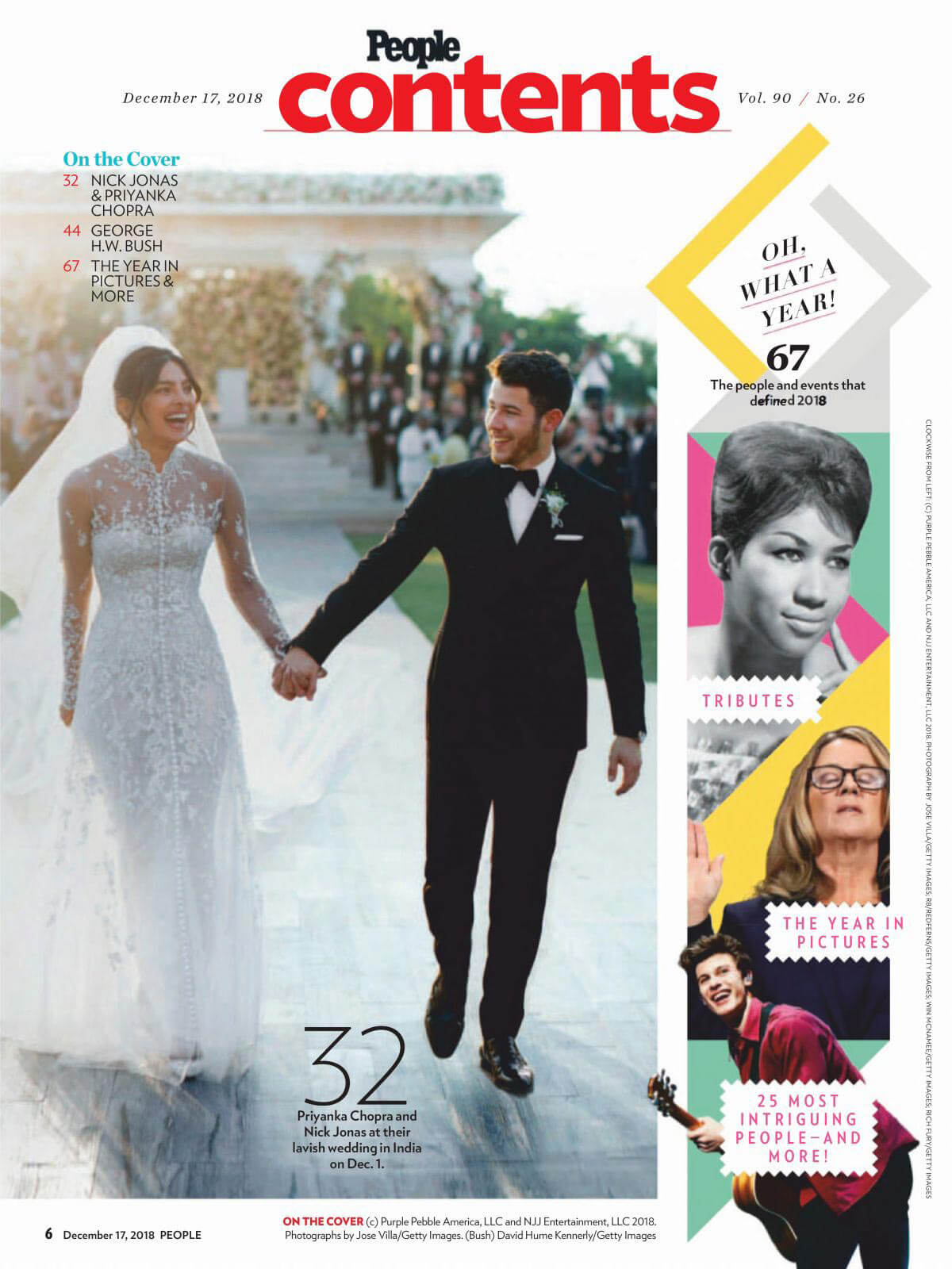 Priyanka Chopra and Nick Jonas Wedding Photos for People Magazine, December 2018