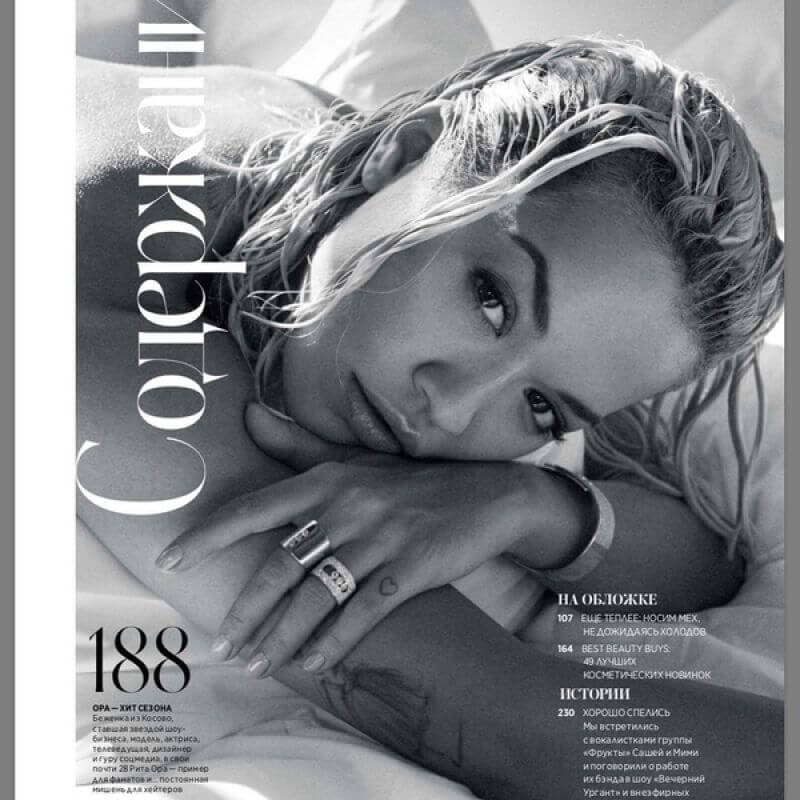 Rita Ora in Instyle Magazine, Russia November 2018