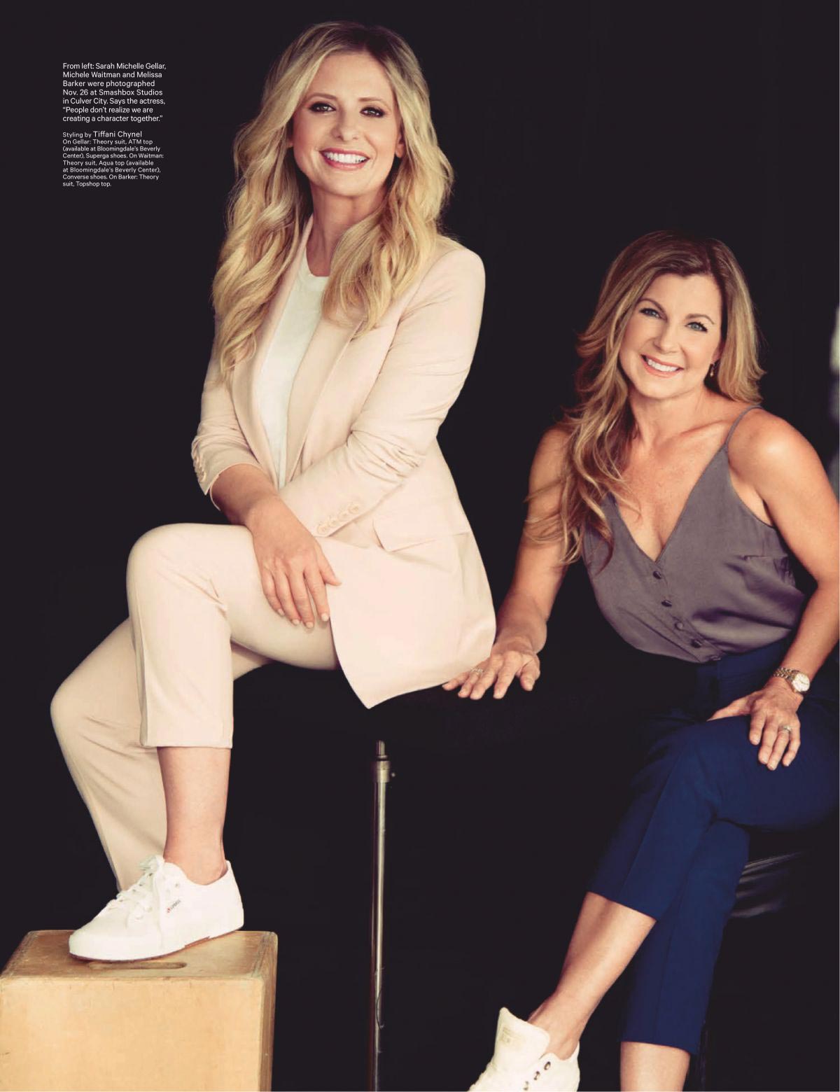 Sarah Michelle Gellar and Michele Waitman in The Hollywood Reporter Magazine, December 2018