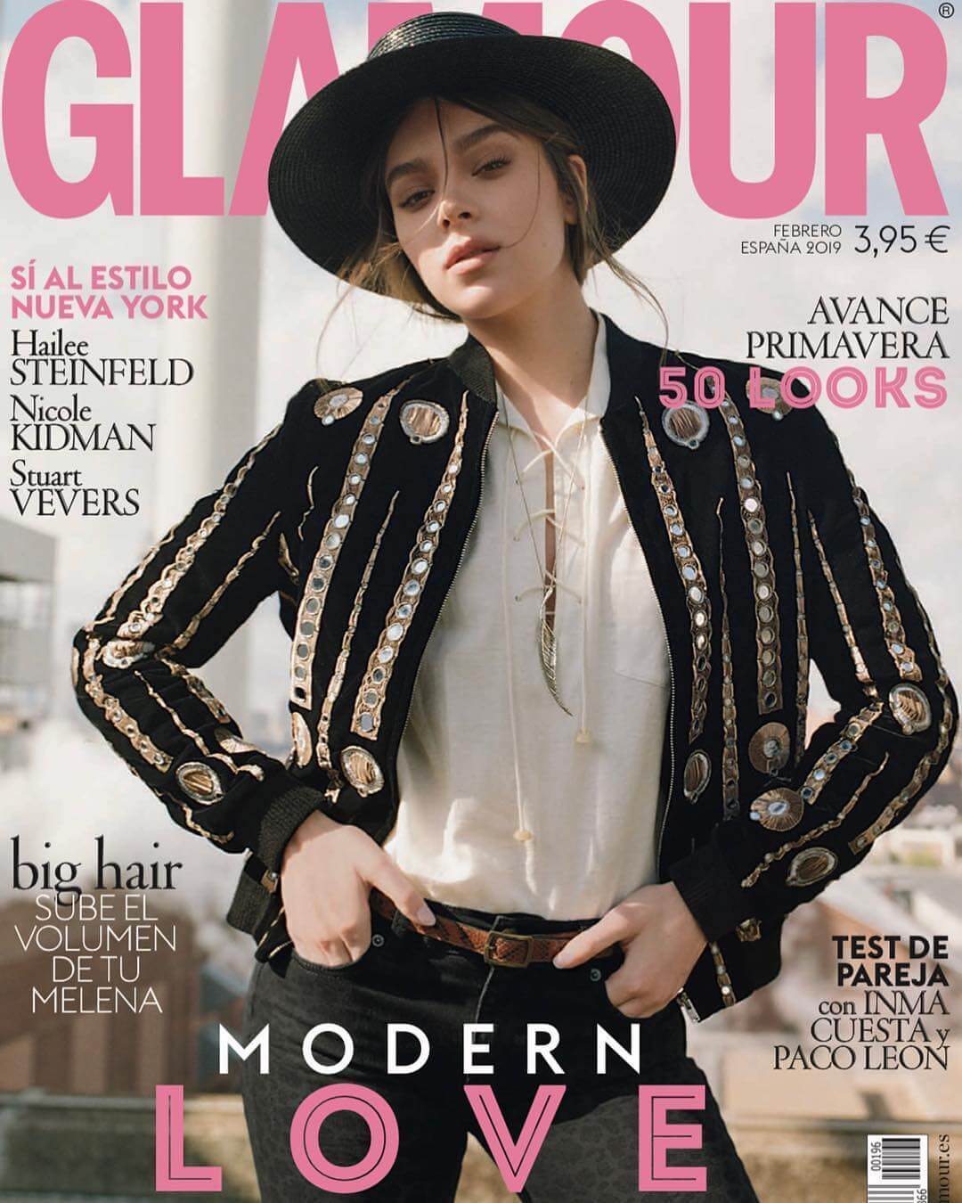 Hailee Steinfeld for Glamour Spain Magazine Cover Photoshoot, February 2019 Issue