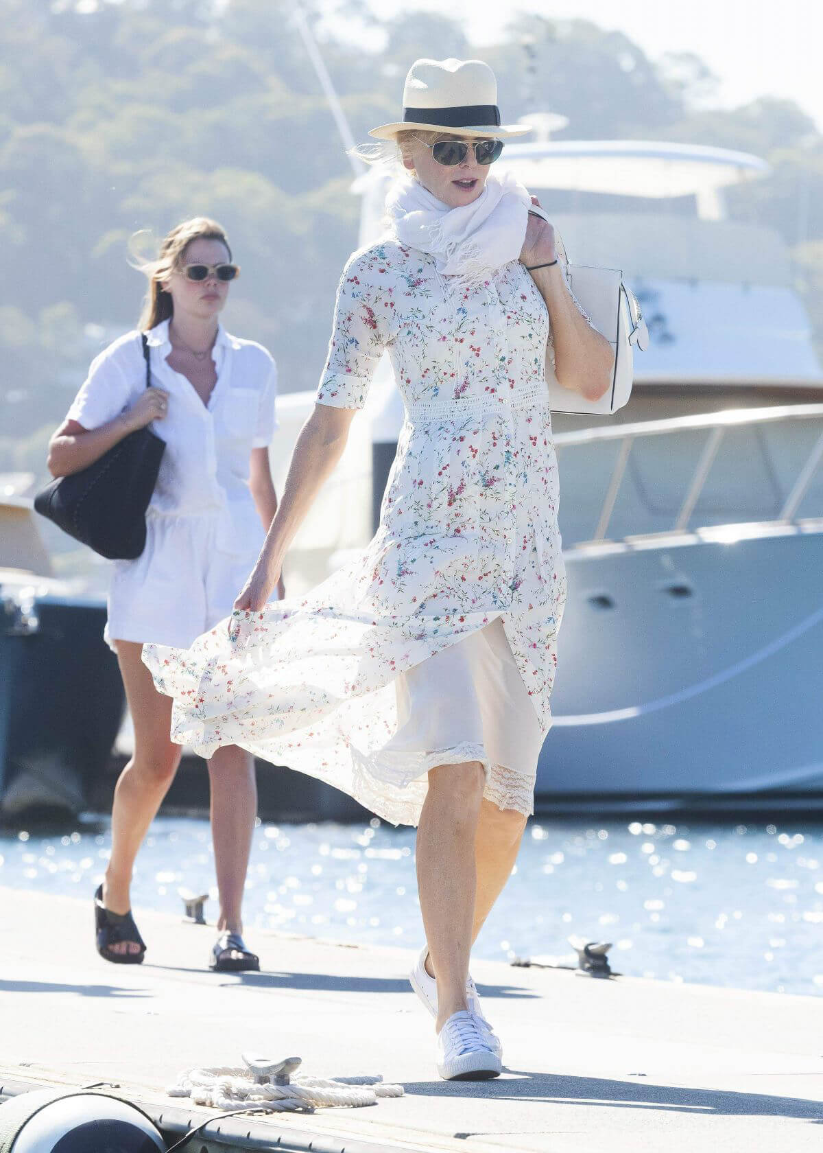 Nicole Kidman Arrives at a Yacht in Sydney 2018/12/28