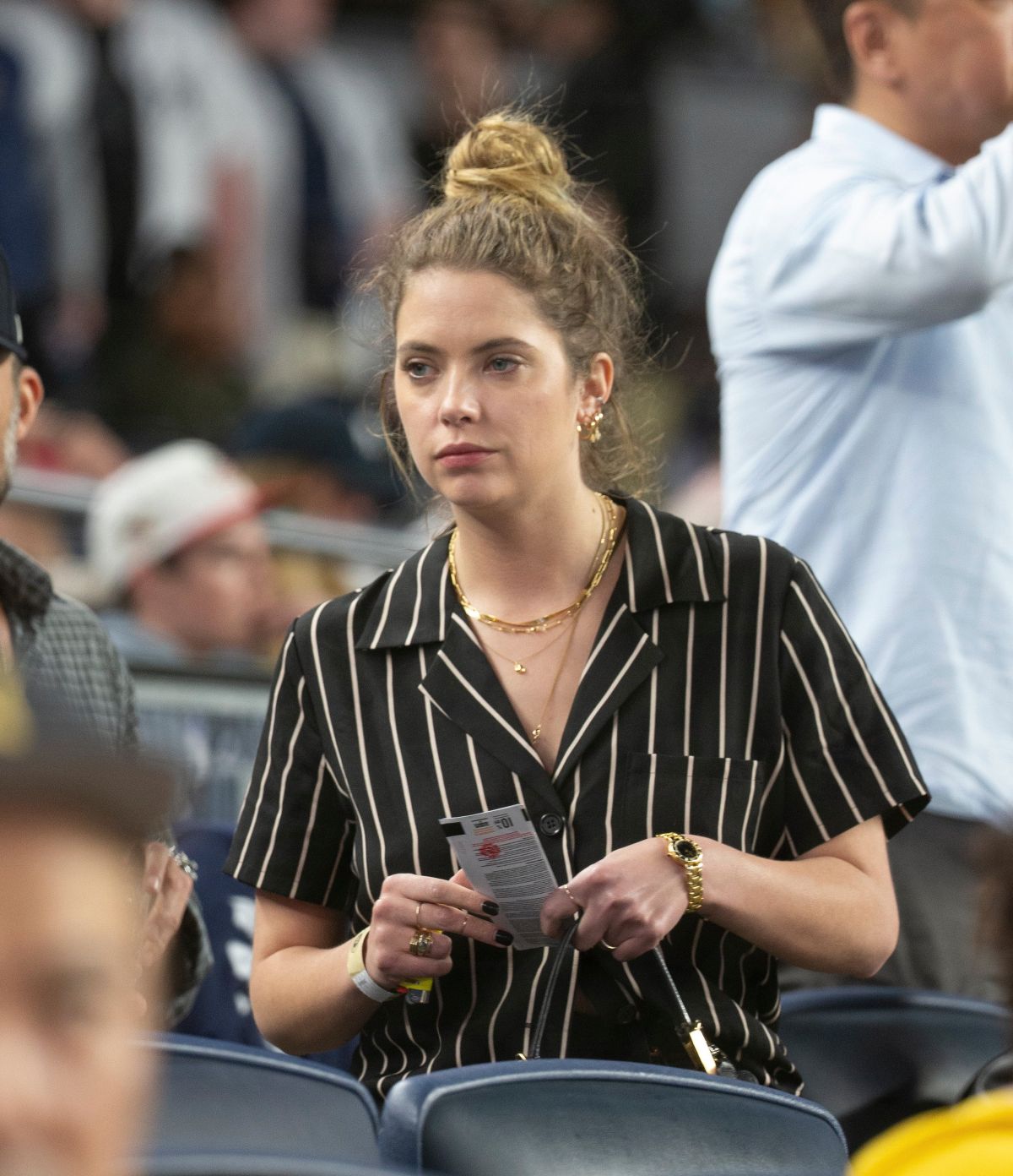 Ashley Benson at Yankees vs Royals Game in Bronx 2019/04/19