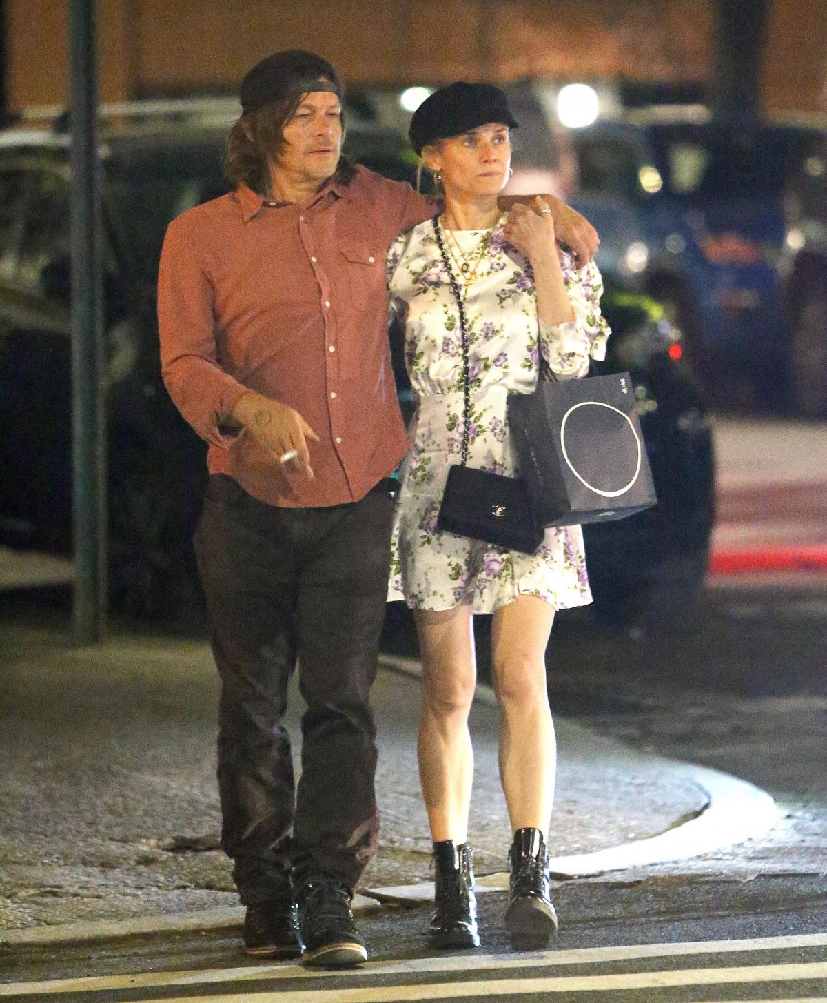 Diane Kruger and Norman Reedus Out for Dinner in New York 2019/04/25