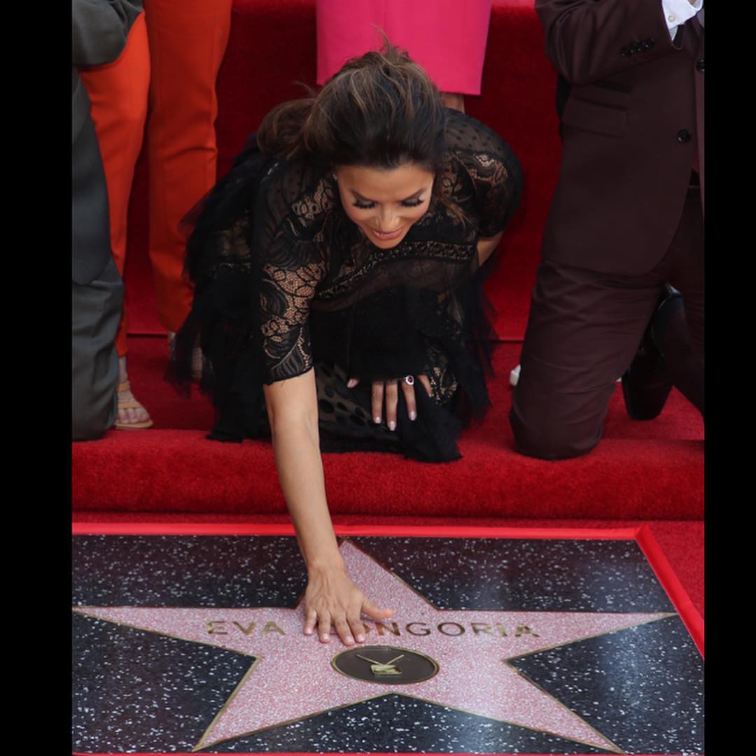 Eva Longoria Photos with Star on the Hollywood Walk of Fame