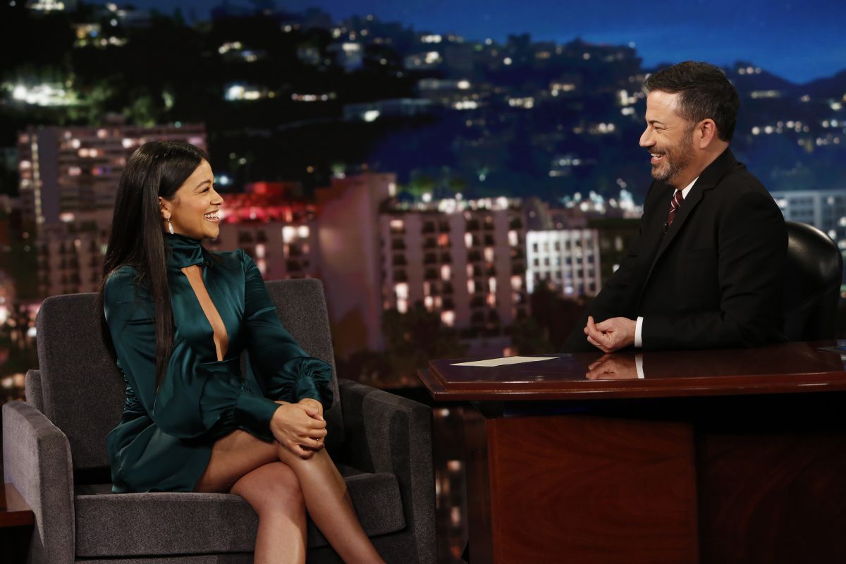 GINA RODRIGUEZ at Jimmy Kimmel Live 2019/04/17