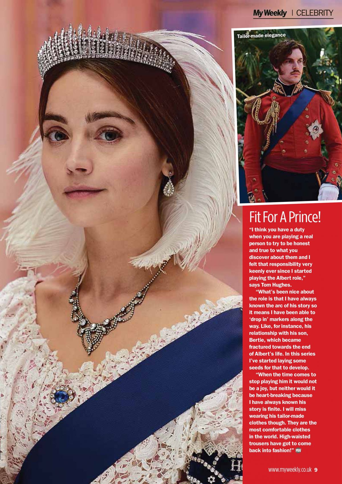 Jenna Coleman in My Weekly Magazine, UK April 2019