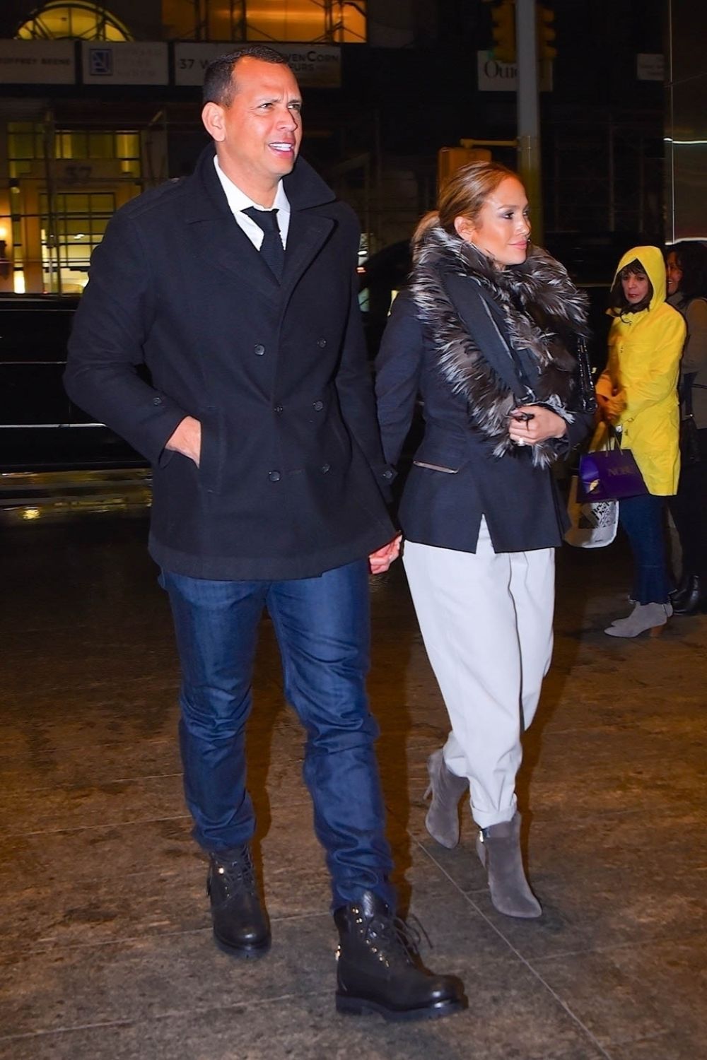 Jennifer Lopez and Alex Rodriguez Out for Dinner in New York 2019/04/27