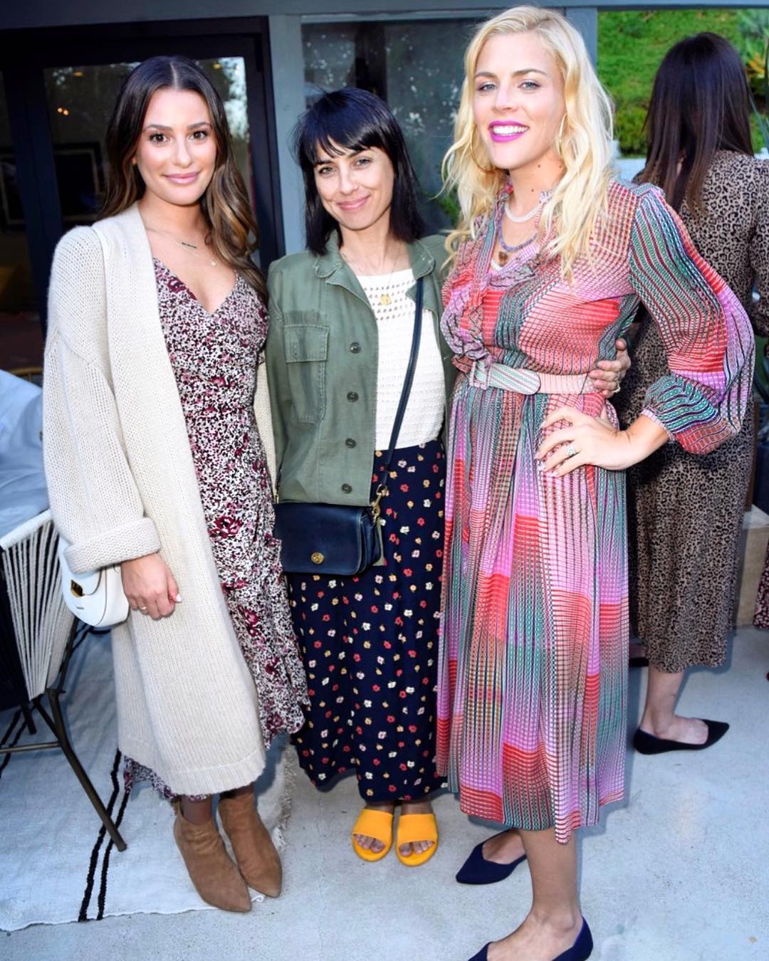 Lea Michele, Busy Philipps and Constance Zimmer celebrating Sakara Life