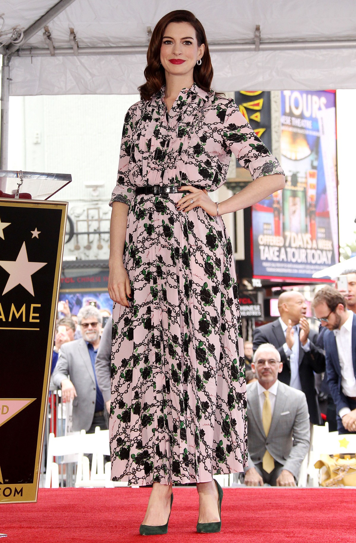 Anne Hathaway at Star Ceremony on The Hollywood Walk Of Fame in Hollywood 2019/05/09