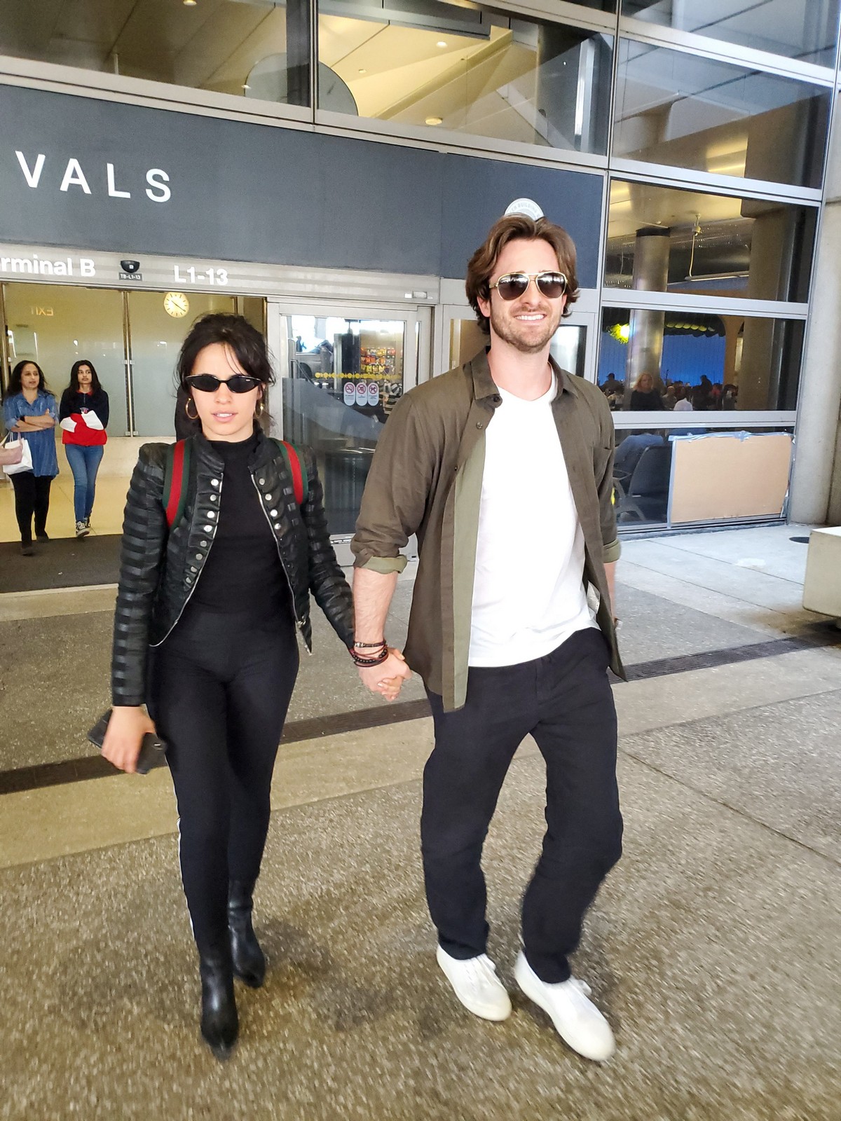 Camila Cabello with her boyfriend Seen at LAX Airport 2019/05/11