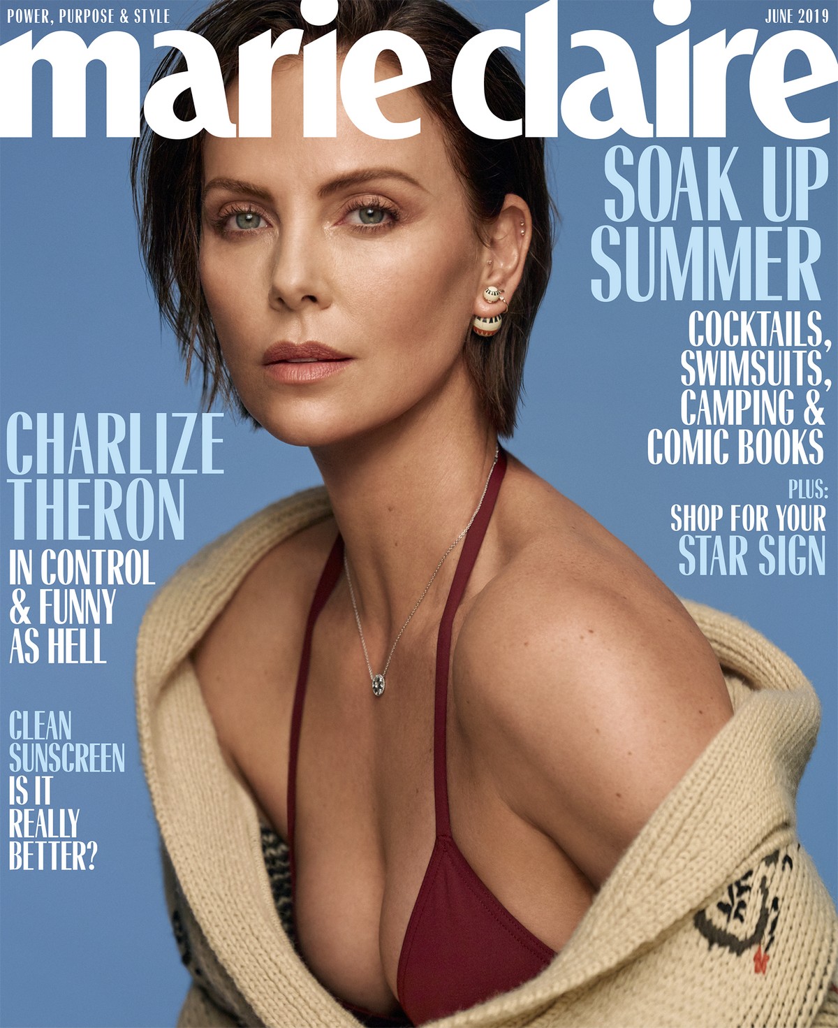 Charlize Theron for Marie Claire Magazine by Thomas Whiteside, June 2019