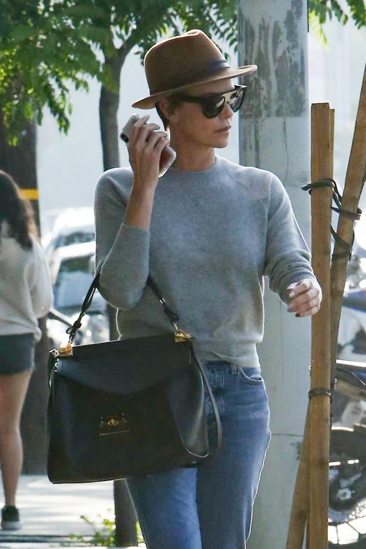 Charlize Theron Out Salon in West Hollywood 2019/05/03