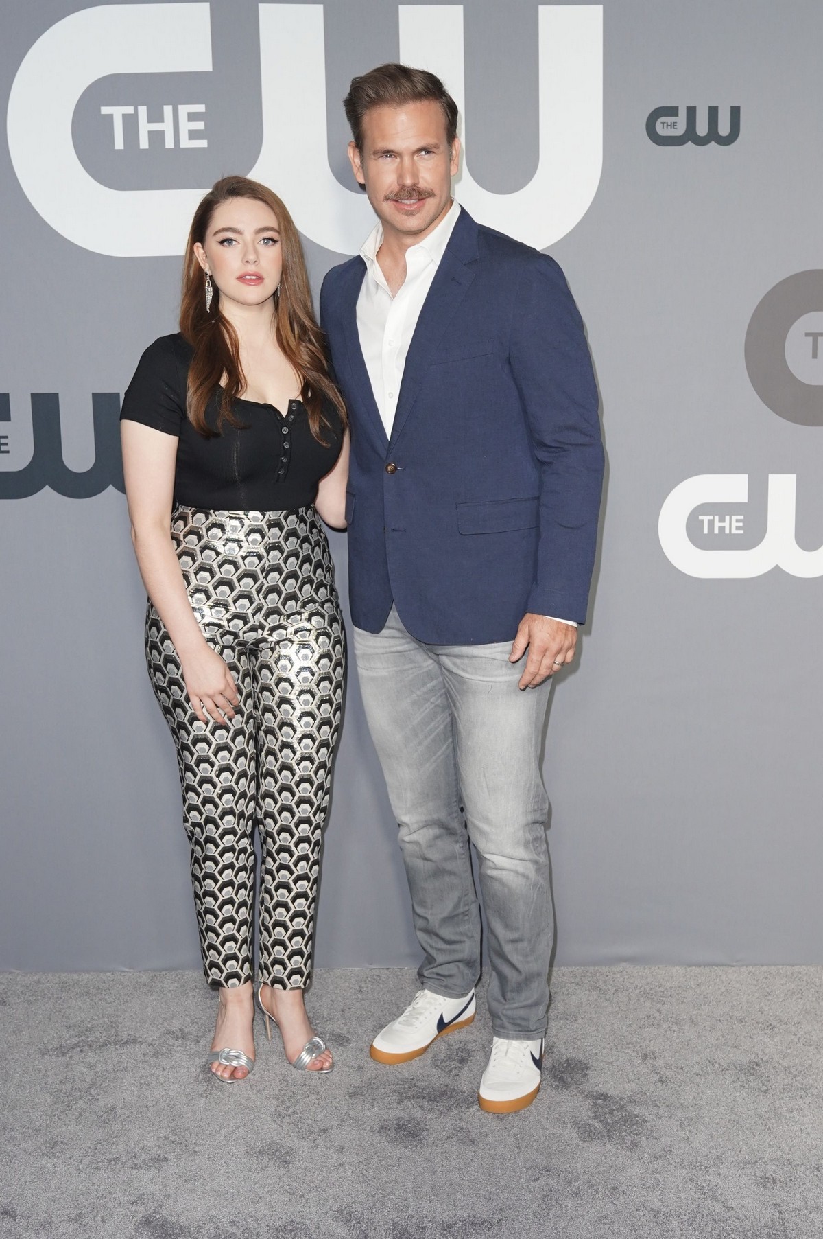 Danielle Rose Russell and Matthew Davis at The CW Network 2019 Upfronts in New York 2019/05/16