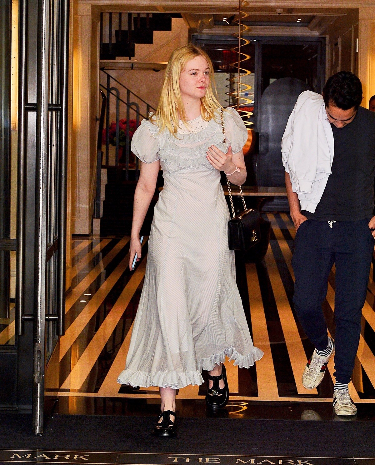 Elle Fanning and Max Minghella Out in New York 2019/05/02