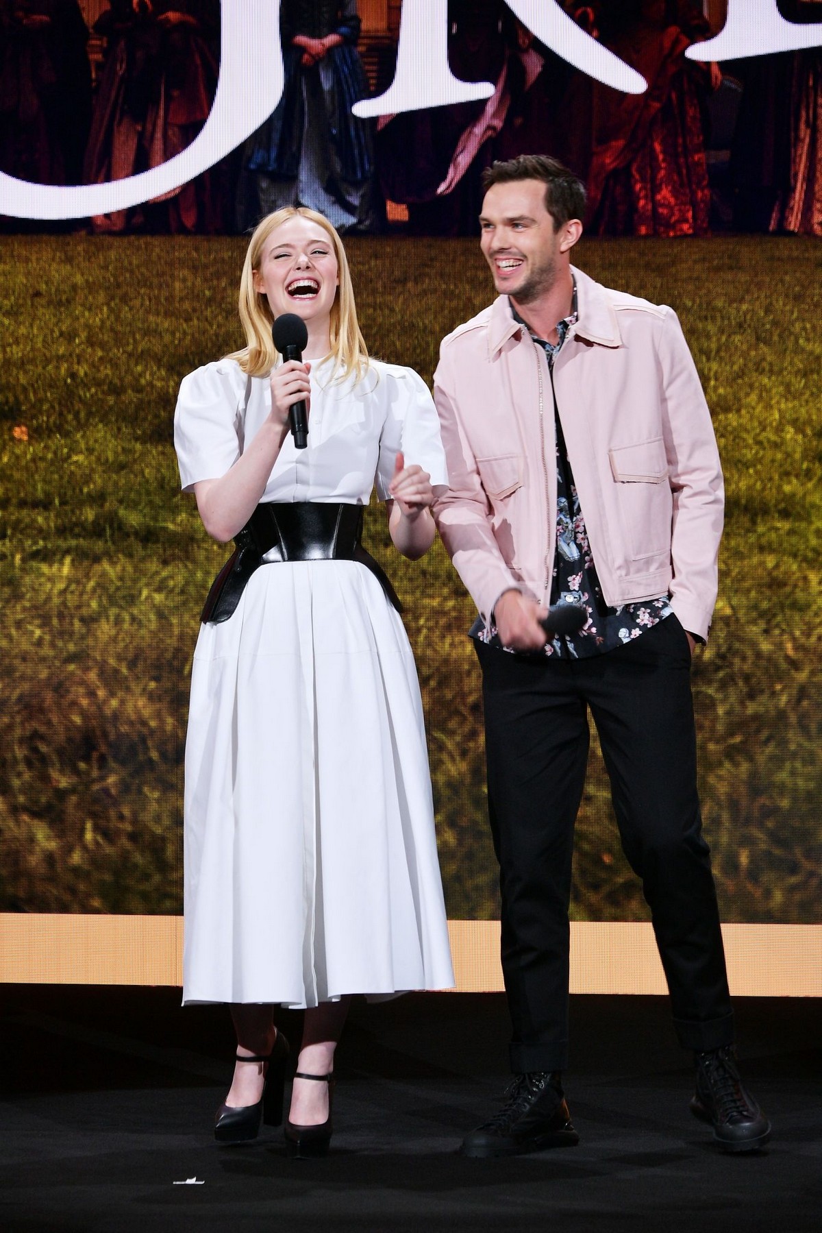 Elle Fanning and Nicholas Hoult at The Hulu 2019 Upfront Presentation in New York 2019/05/01