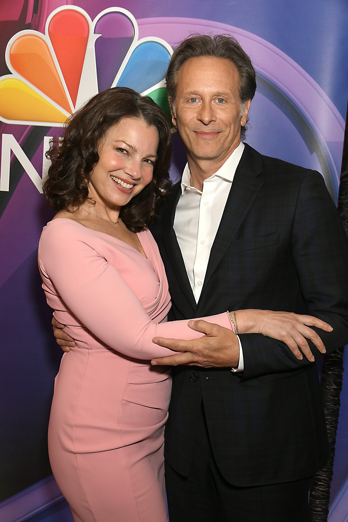 Fran Drescher and Steven Weber at NBCUniversal Upfront Presentation 2019/05/13